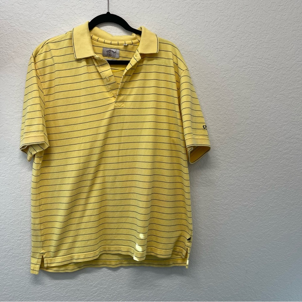 Champion Yellow Striped Men's Polo Shirt